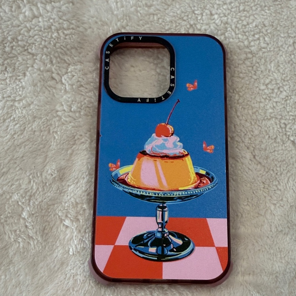 Casetify Blue and Red Dessert iPhone 13 Pro Phone Case